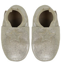 En Fant Soft Sole Leather Shoes - Champagne Glitter