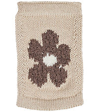 Smallstuff Knitted Flag - Flower - Natural