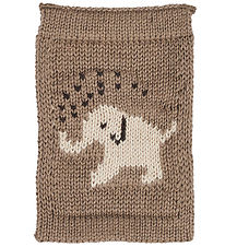 Smallstuff Knitted Flag - Elephant - Natural