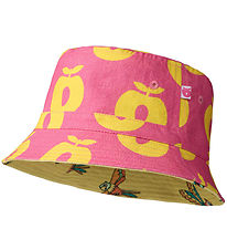 Småfolk Bucket Hat - Vändbar - Rosa Fandango