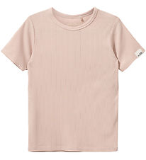 Sofie Schnoor T-shirt - Rib - PiperSK - Light Rose
