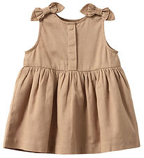 Sofie Schnoor Dress - Cotton/Linen - Gladysb - Soft Brown