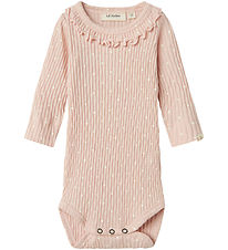 Lil' Atelier Body l/ä - Rib - NbfFiducia - Peach Peitsche