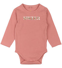 The New Siblings Bodysuit l/s - TnsbSister - Old Rose