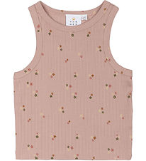 The New Tanktop - Rib - TnOreta - Adobe Rose w. Flowers