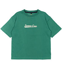 The New T-shirt - TnOre - Bottle Green w. Text