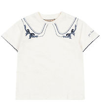 Konges Sløjd T-shirt - Era - Off White/Bow Collar