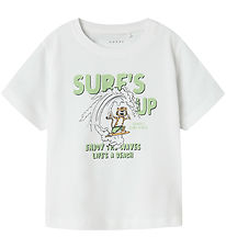 Name It Stuttermabolur - NmmVagno - Bright White/Tiger Surf