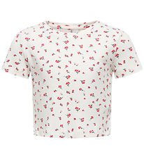 Kids Only Stuttermabolur - KogBella - Rib - High Risk Red/White