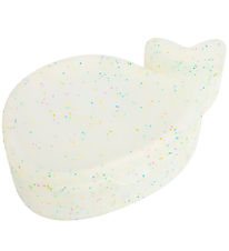 Filibabba Snackbox - The whale Christian - Confetti