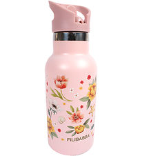 Filibabba Termosflaska - Rostfritt Stål - 350 ml - Ocean Blossom