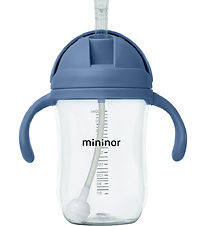 Mininor Cup w. Straws - Tritan - 330ml - Blue Whale