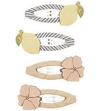Mimi & Lula Hair Clips - 4-Pack - 5 cm - Lemon Blossom Amalfi