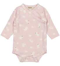 MarMar Wrap Bodysuit l/s - Modal - Belito - Rose MOOMIN