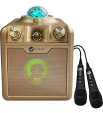 N-Gear Karaoke-høyttaler - Trådløs - Disco Star 710 - Gull