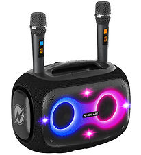 N-Gear Speaker with 2 Microphones - Wireless - NRG600 - Black