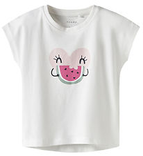 Name It Stuttermabolur - NmfVigea - Bright White/Heart