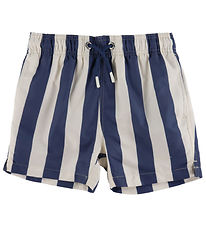 GANT Badeshorts - Dusty Navy m. Streifen