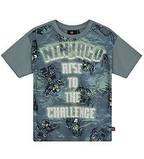 LEGO® Ninjago T-Shirt - LwTaffy 308 - Hellgrün m. Print
