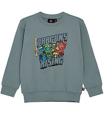 LEGO® Ninjago Sweatshirt - LwSaku 301 - Hellgrün m. Print