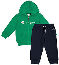 Champion Sweat Set - Full Zip - Green/Navy