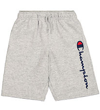 Champion Shorts - Grey Melange w. Logo