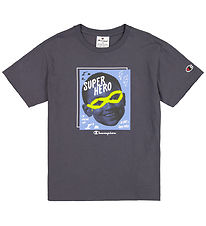 Champion T-shirt - Grey/Super Hero