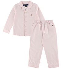 Polo Ralph Lauren Pyjama Set - Oxford - Bath Pink/White Striped
