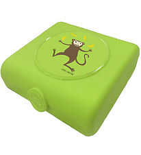 Carl Oscar Sandwich box - 14.5 cm - Lime w. Monkey