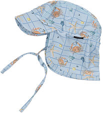 Mikk-Line Swim Hat - UV50+ - Faded Denim w. Checs/Print