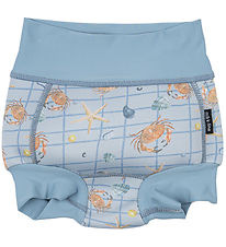 Mikk-Line Swim Diaper - UV50+ - Faded Denim w. Checs/Print