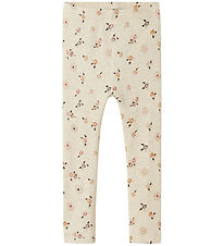 Name It Leggings - Rib - NmfPosana - Peyote Melange m. Glitzer