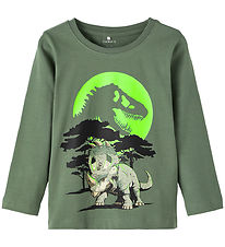Name It Bluse - NmmPjank Jurassic - Lorbeerkranz