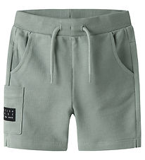 Name It Sweatshort - Pique - NmmVivasse - Slate Gray