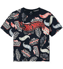 Name It Stuttermabolur - NmmAry - Hot Wheels - Dökkblátt Blazer