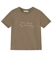 Fliink T-shirt - Summer Bee - Pine Bark