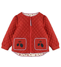 Fliink Jacket - Reversible - Kota Berry - Pompeian Red AOP