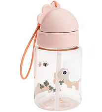 Done by Deer Water Bottle w. Straws - Tiny Farm - 280ml - Powder