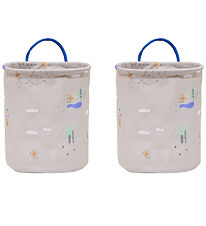 OYOY Förvaringskorgar - 2-pack - Foxy - Small - Beige/Blue