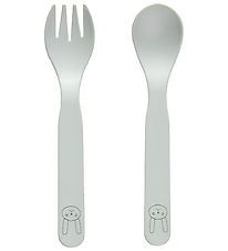 OYOY Cutlery - Bioplastic - 2 Parts - Pullo - Pale Mint
