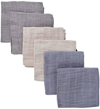 Pippi Spucktücher - 6er-Pack - 65x65 cm - Passatwinde