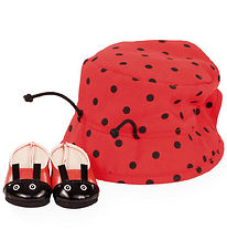 Götz Dockkläder - Skor/Bucket Hat - 30-33 cm - Nyckelpiga