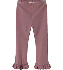 Lil' Atelier Leggings - Rib - NmfDarla - Nostalgie Rose
