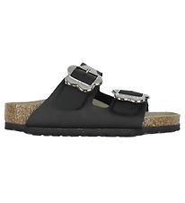 Birkenstock Sandals - Arizona Kids Flower Buckle - Black