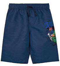 LEGO® Ninjago Badeshorts - LwAgan 302 - UV40+ - Dunkelblau m. Pr