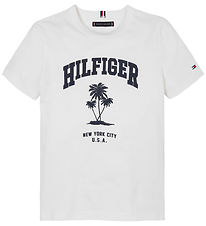 Tommy Hilfiger T-shirt - Palm Print - White