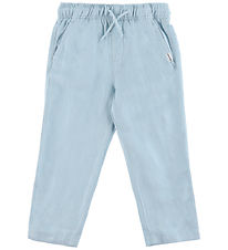 Tommy Hilfiger Trousers - Linen - Breezy Blue