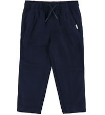 Tommy Hilfiger Trousers - Linen - Dark Night Navy
