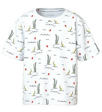 Name It Stuttermabolur - NmmValther - Bright White/Fish Alligato