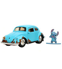 Jada Car w. Figure - Disney - Stitch & 1959 VW Beetle - 1:32